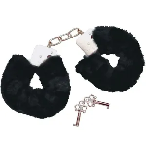 Bad Kitty Black Plush Handcuffs