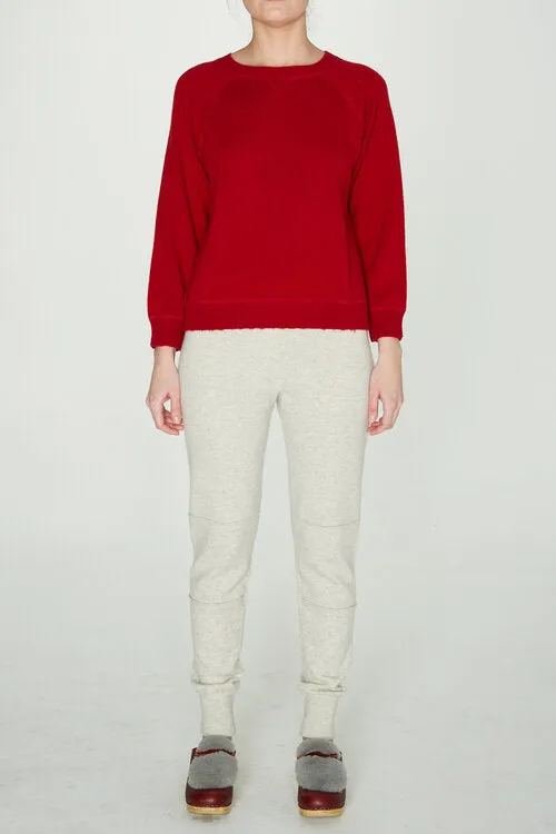 Brazeau Tricot Cashmere Sweatshirt Red