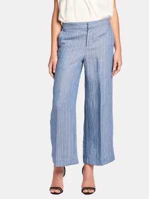 BROCHU WALKER - Landon Cropped Pant in Dume Chambray Stripe