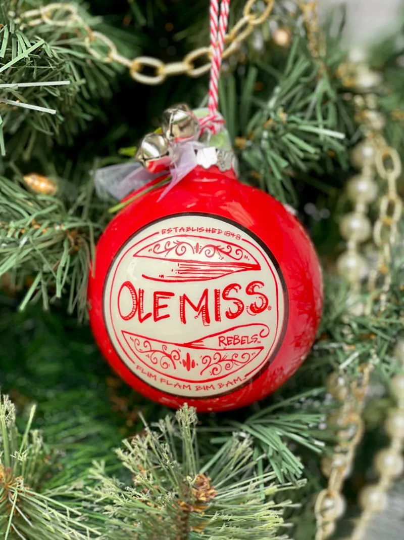 Campus Cheer Christmas Ornament - Ole Miss