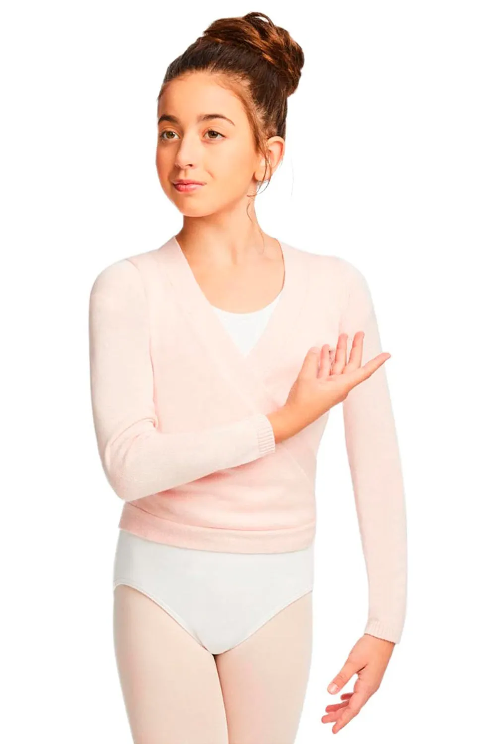 CAPEZIO CK10949C GIRLS QUINTESSENTIAL WRAP SWEATER