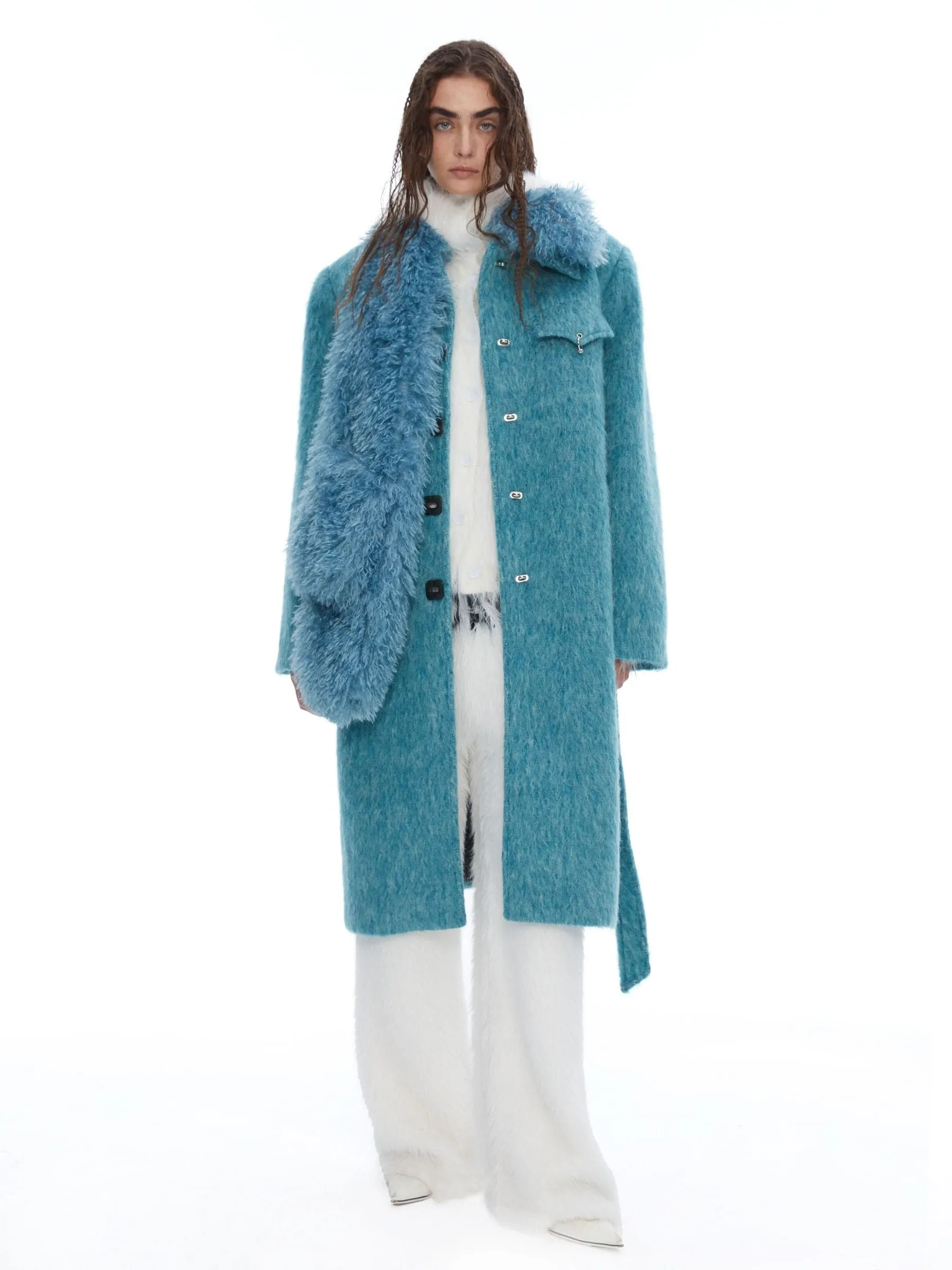 Cerulean Dream Plush Coat