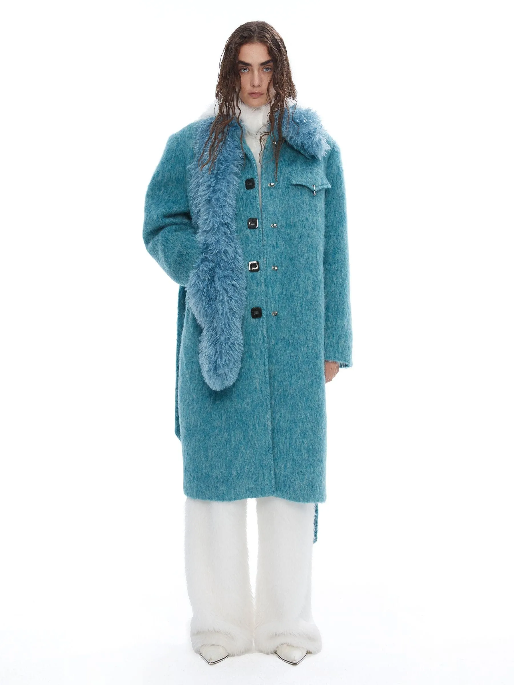 Cerulean Dream Plush Coat