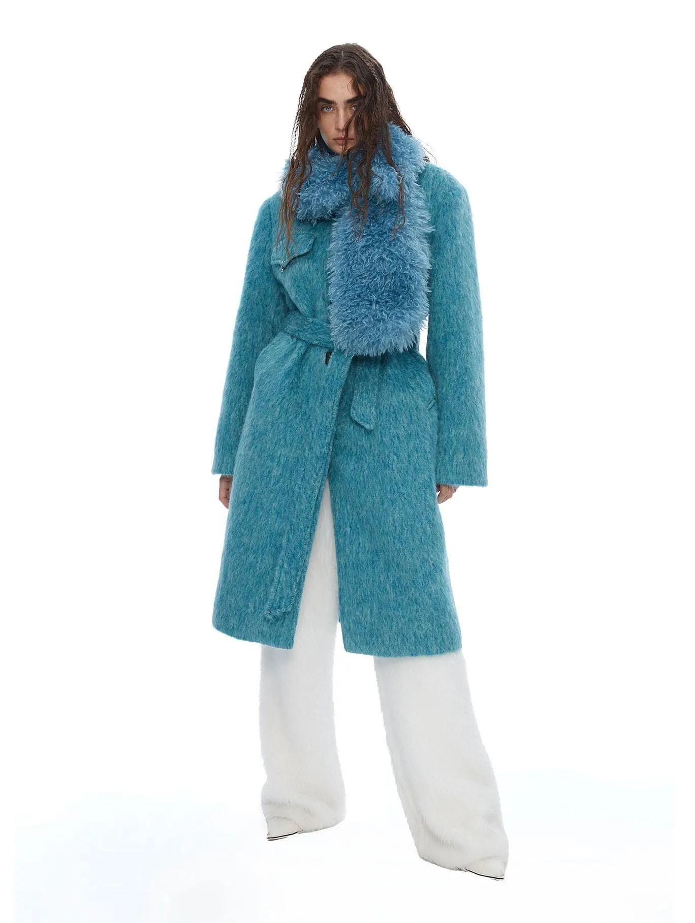 Cerulean Dream Plush Coat