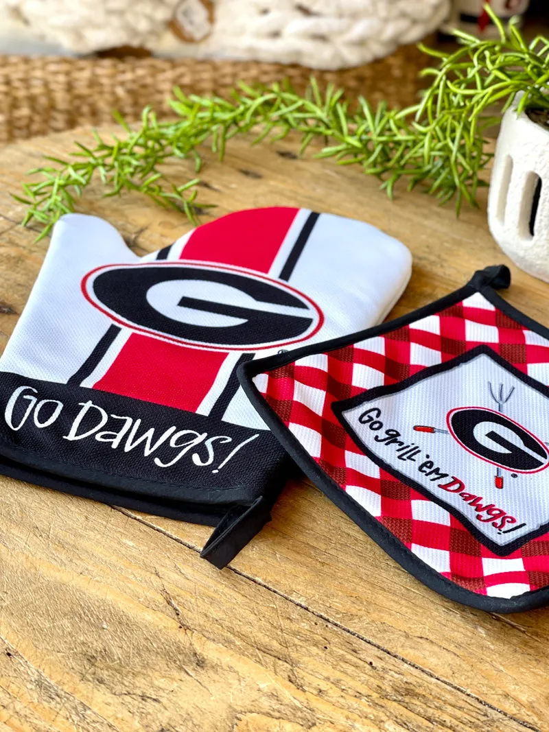 Collegiate Mitt & Pot Holder Set - UGA