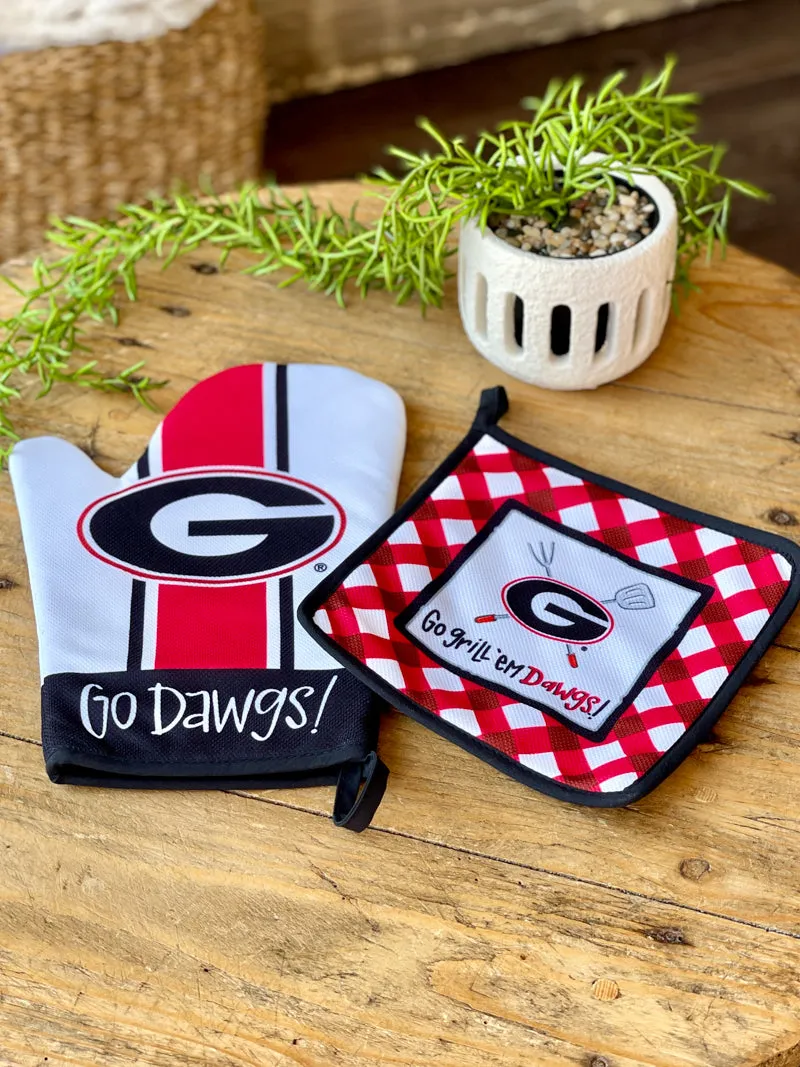 Collegiate Mitt & Pot Holder Set - UGA