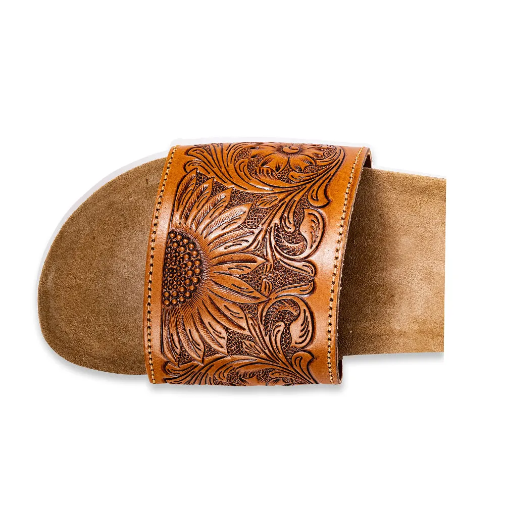 Dottie Hand-Tooled Sandals