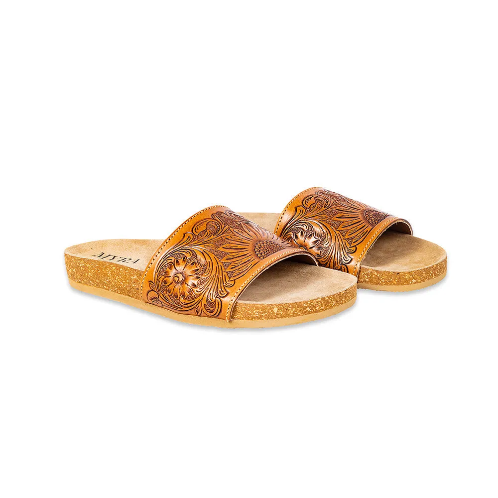 Dottie Hand-Tooled Sandals