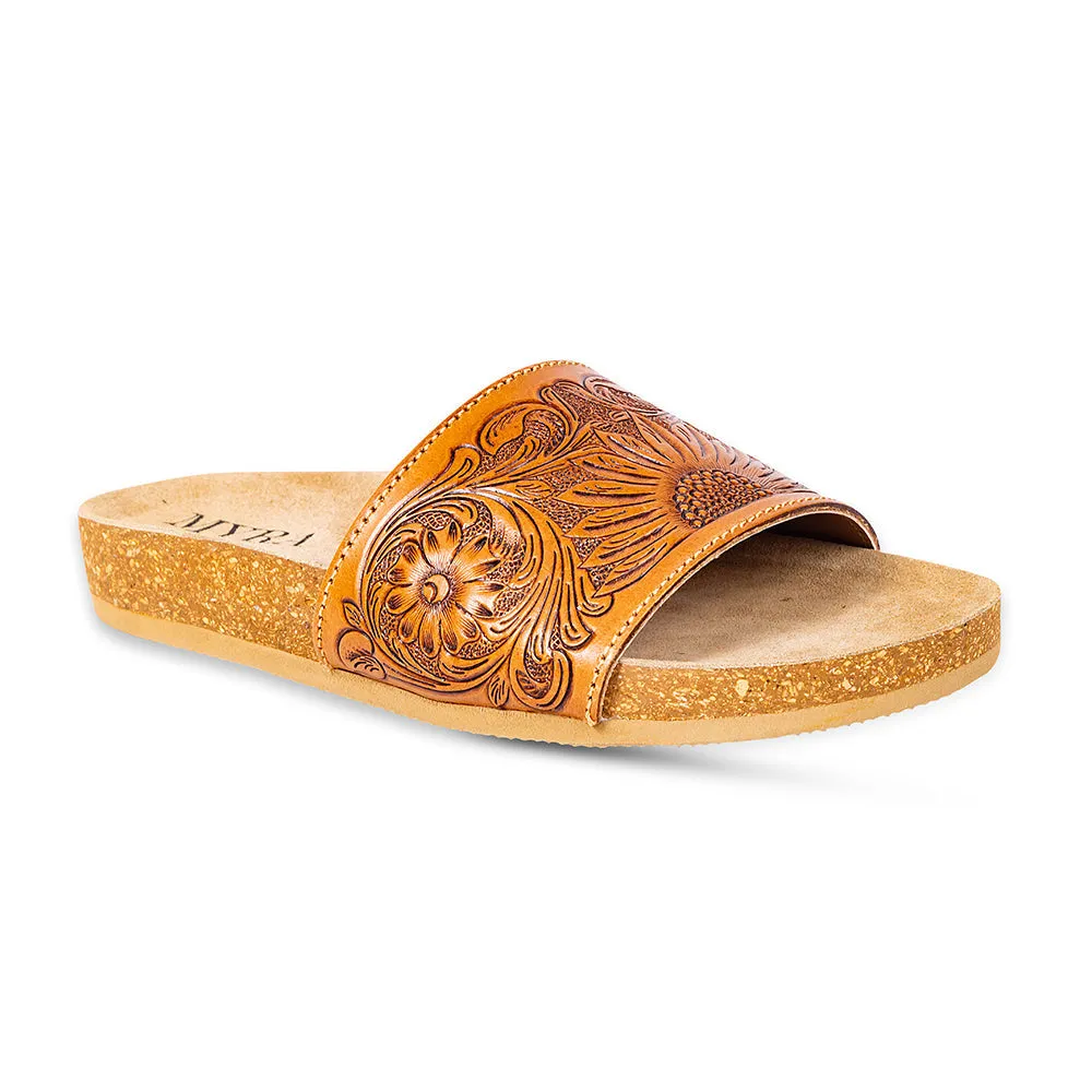 Dottie Hand-Tooled Sandals