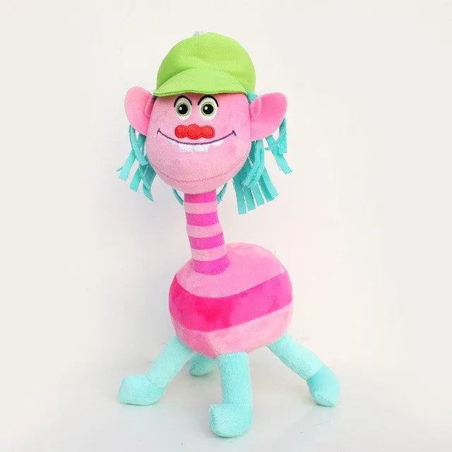 Dream works Movie Trolls Plush Toy Doll Cooper Poppy DJ Suki Harper Guy Diamond Branch Stuffed Dolls The Good Luck Trolls Gifts