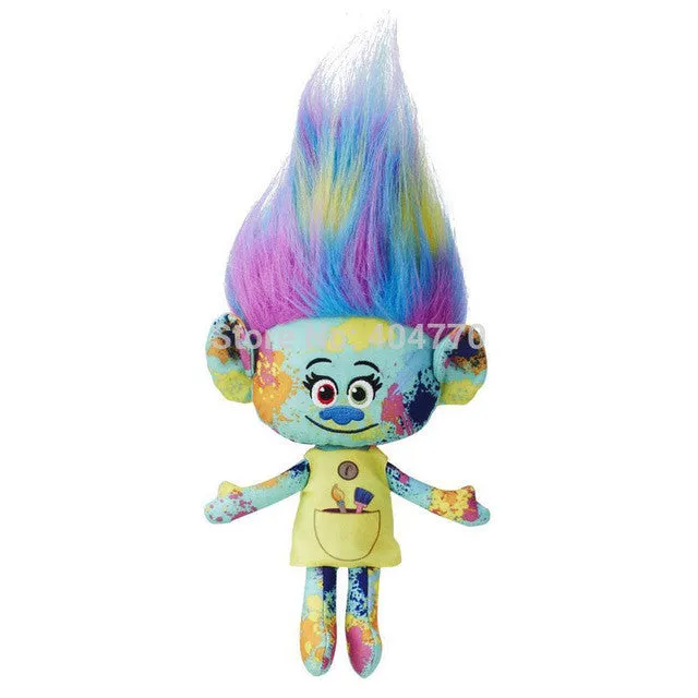 Dream works Movie Trolls Plush Toy Doll Cooper Poppy DJ Suki Harper Guy Diamond Branch Stuffed Dolls The Good Luck Trolls Gifts