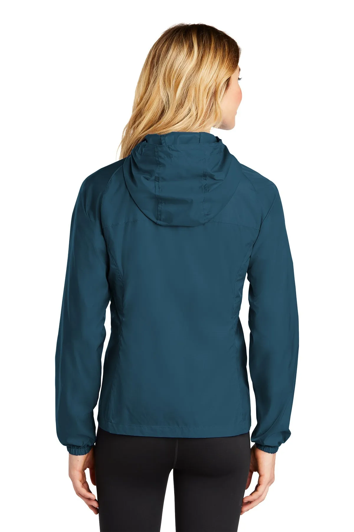 Eddie Bauer Ladies Custom Packable Wind Jackets, Adriatic Blue