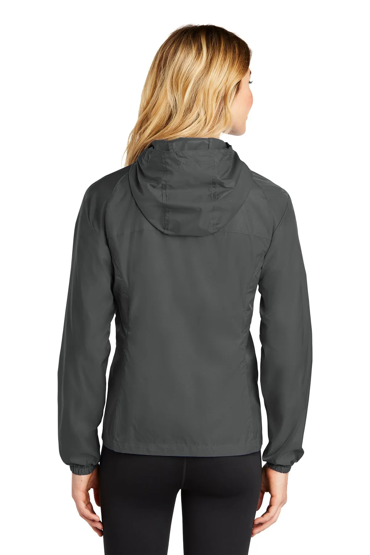 Eddie Bauer Ladies Custom Packable Wind Jackets, Grey Steel