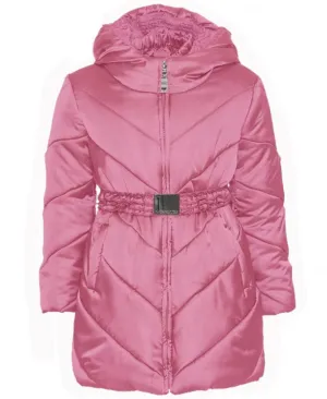 Girls Pink Down Padded Coat