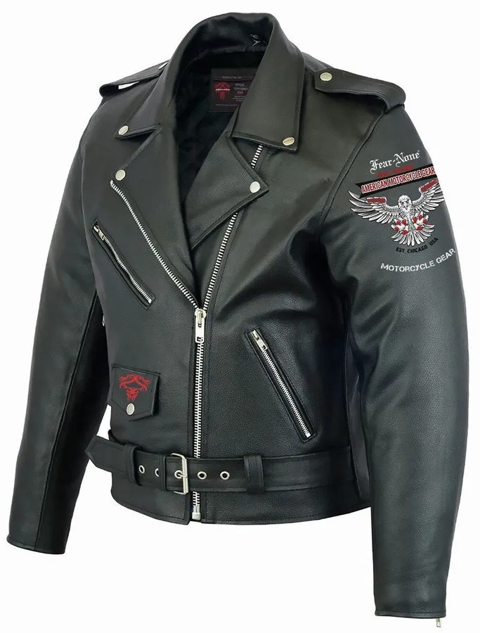 Heavy Duty Rider Leather Highway Jacket