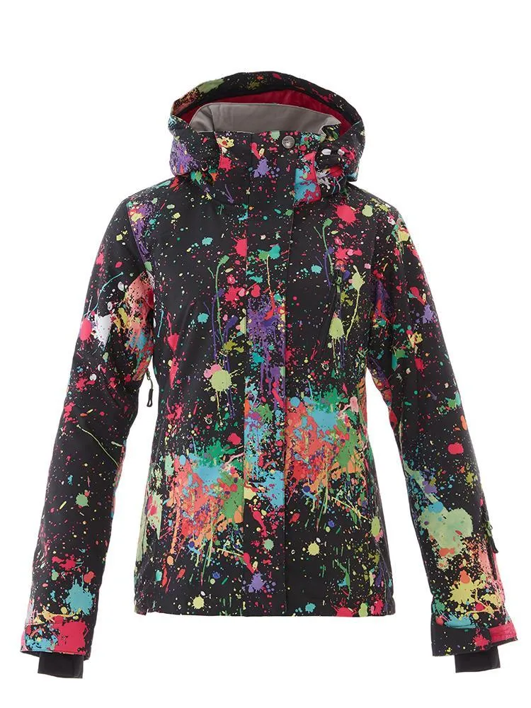 High Windproof Waterproof Colorful Women's Ski/Snowboard Jacket