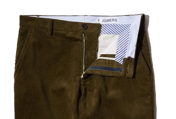 Hurley (Slim) - Olive Corduroy Chino