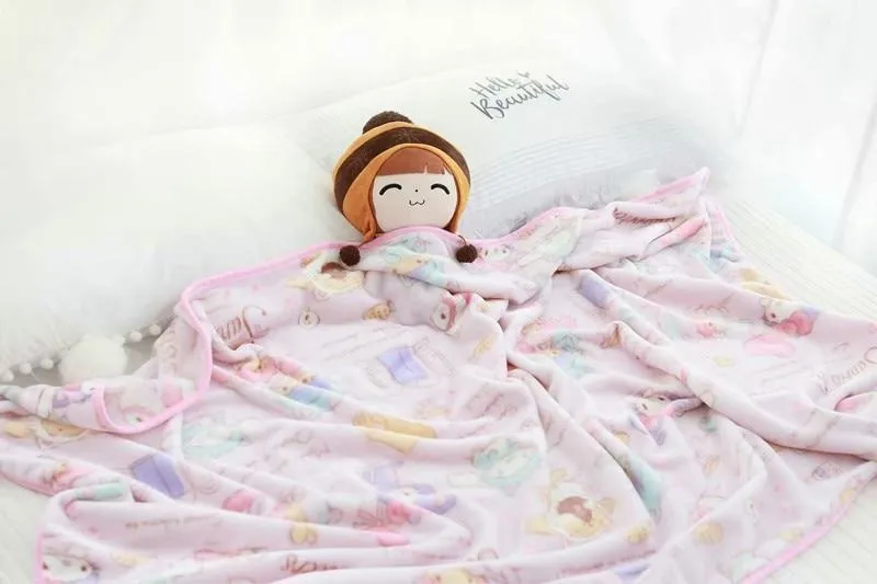 Kawaii Plush & Blanket Set