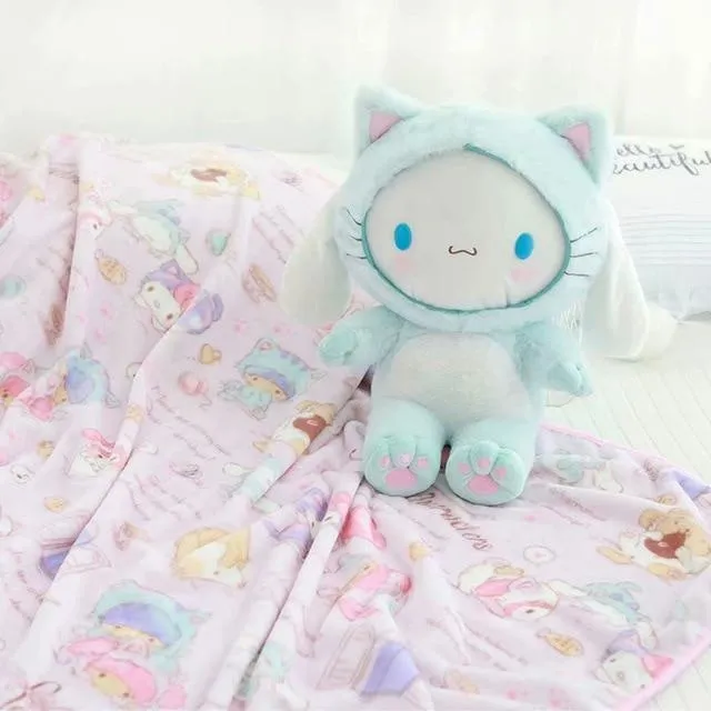 Kawaii Plush & Blanket Set