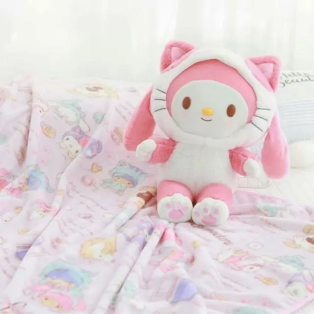 Kawaii Plush & Blanket Set