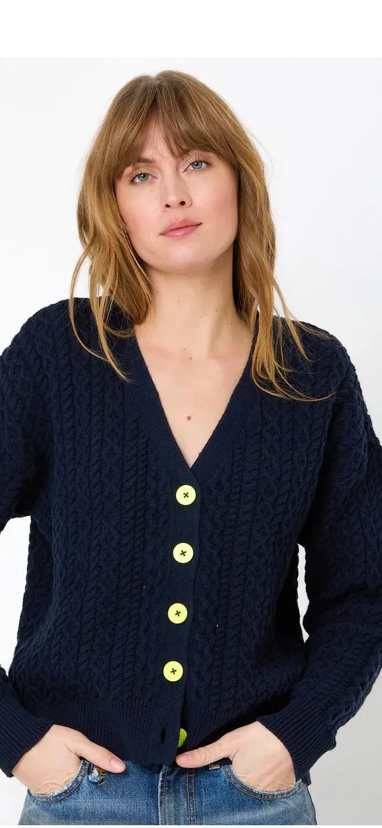 KERRI ROSENTHAL-Suzanne Just Add Love Cardigan Indigo