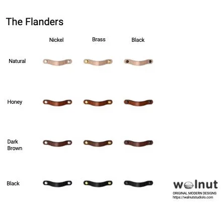 Leather Handle - The Flanders - 3 Sizes