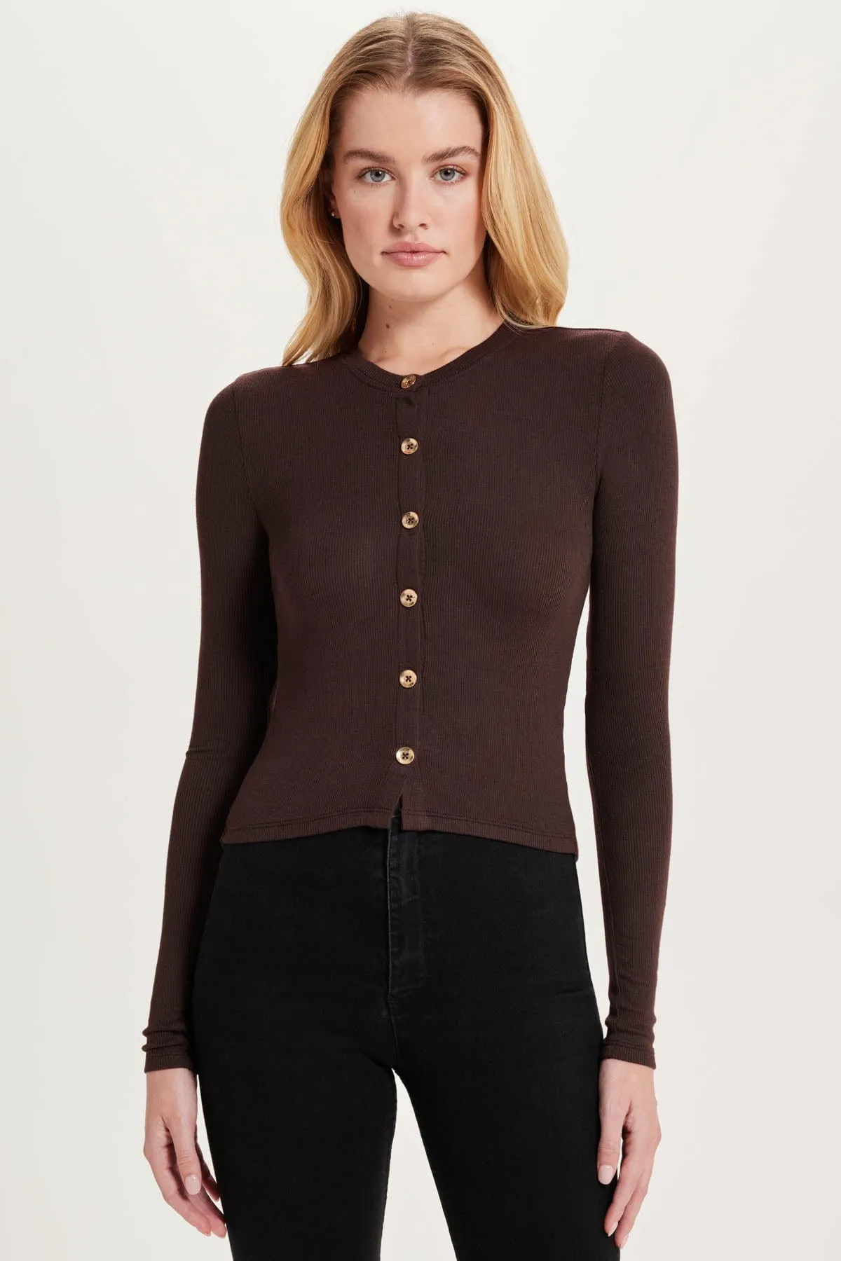 Marina Ribbed Crop Cardigan