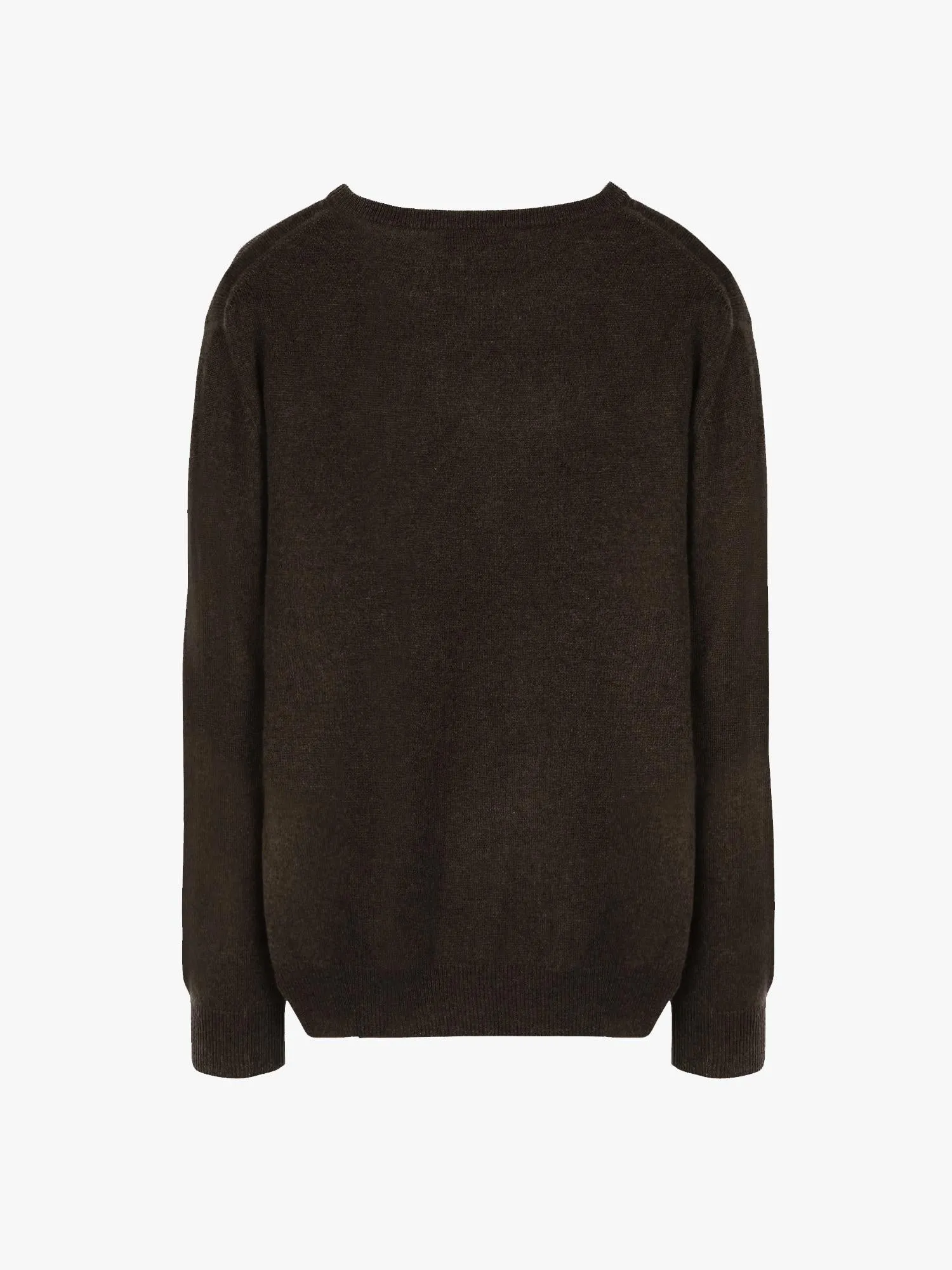 Men Crew Neck Sweater_Cocoa Brown