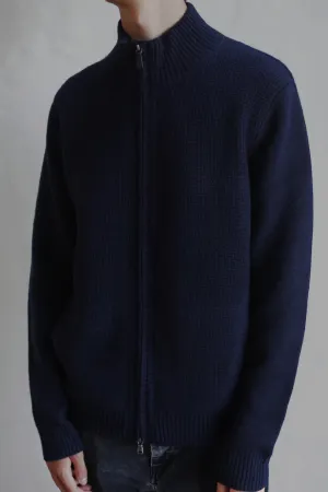 Men's Cashmere Heavyweight Cardi | Navy