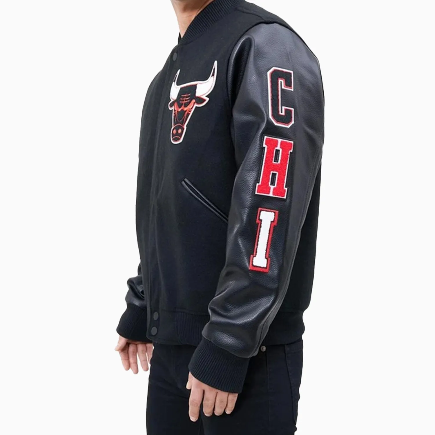 Men's Chicago Bulls Logo Varsity Jacket