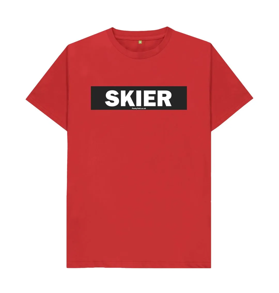 Men's Skier Censor Bar Organic Tee