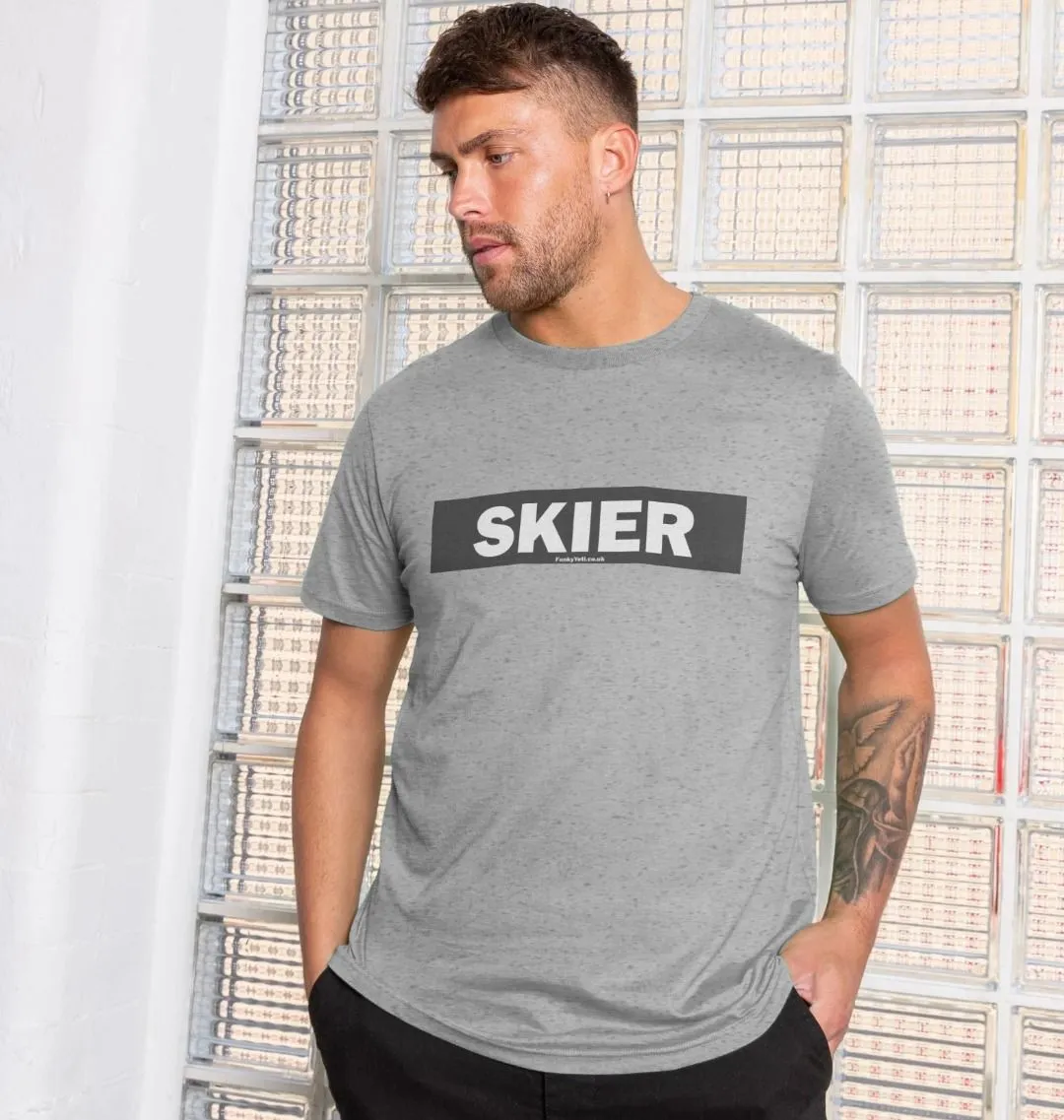 Men's Skier Censor Bar Organic Tee