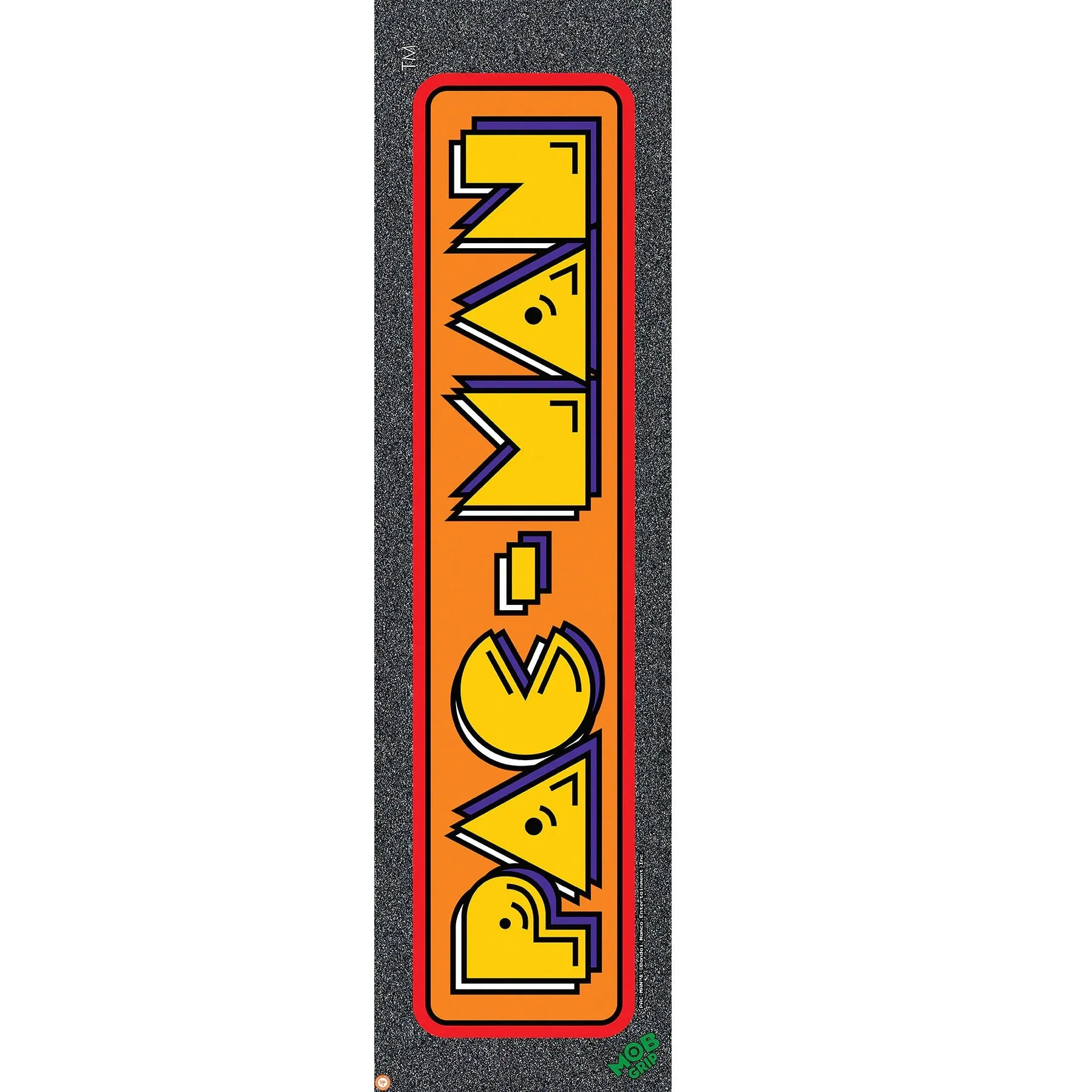 Mob Pac-Man Classic Logo Single Sheet Griptape - 9"x33" Black