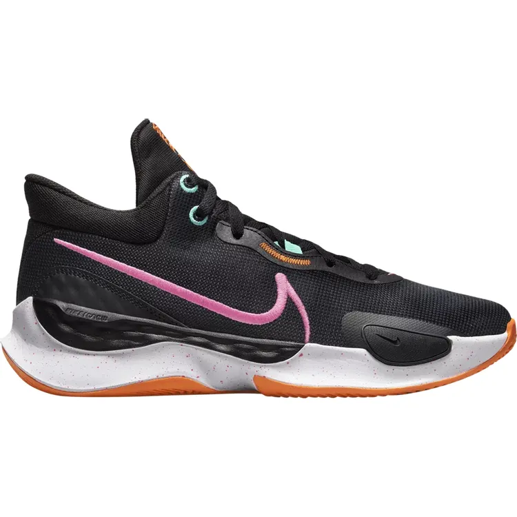 Nike Men's Renew Elevate 3 Shoes - Black /Anthracite / Brilliant Orange / Pink Spell