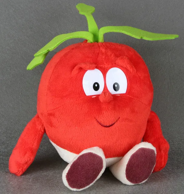 Original New Fruits Vegetables garlic Mushroom Cherry Starwberry 9" Soft Plush Doll Toy