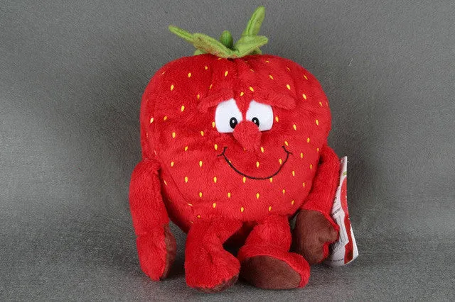 Original New Fruits Vegetables garlic Mushroom Cherry Starwberry 9" Soft Plush Doll Toy