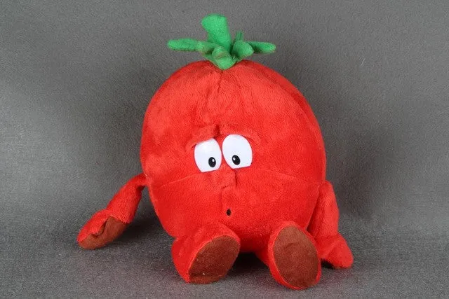 Original New Fruits Vegetables garlic Mushroom Cherry Starwberry 9" Soft Plush Doll Toy