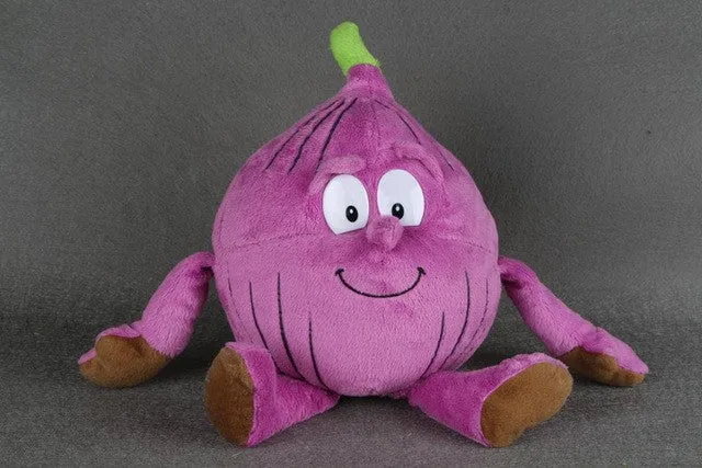 Original New Fruits Vegetables garlic Mushroom Cherry Starwberry 9" Soft Plush Doll Toy