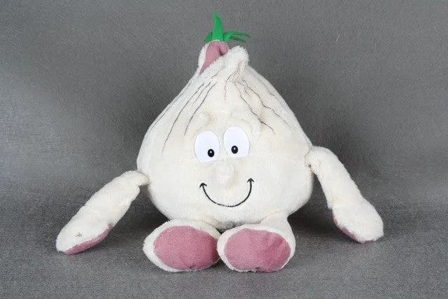 Original New Fruits Vegetables garlic Mushroom Cherry Starwberry 9" Soft Plush Doll Toy