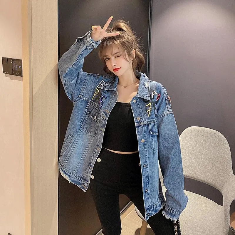 Oversize Denim Paris Jacket