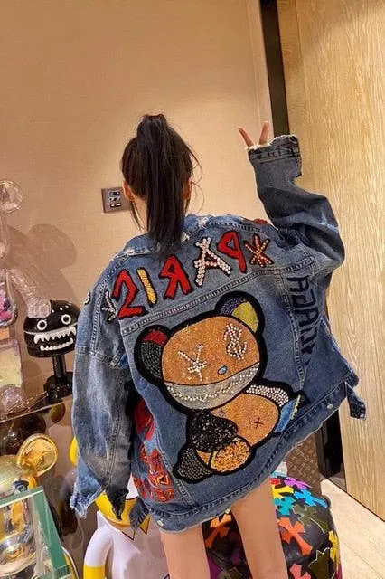 Oversize Denim Paris Jacket