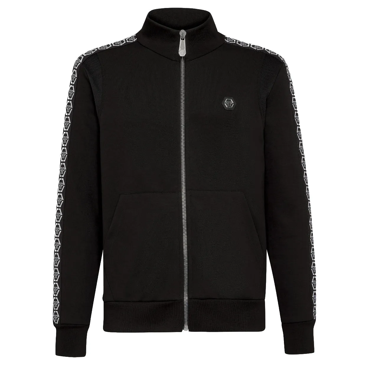 Philipp Plein Hexagonal Logo Zip Top