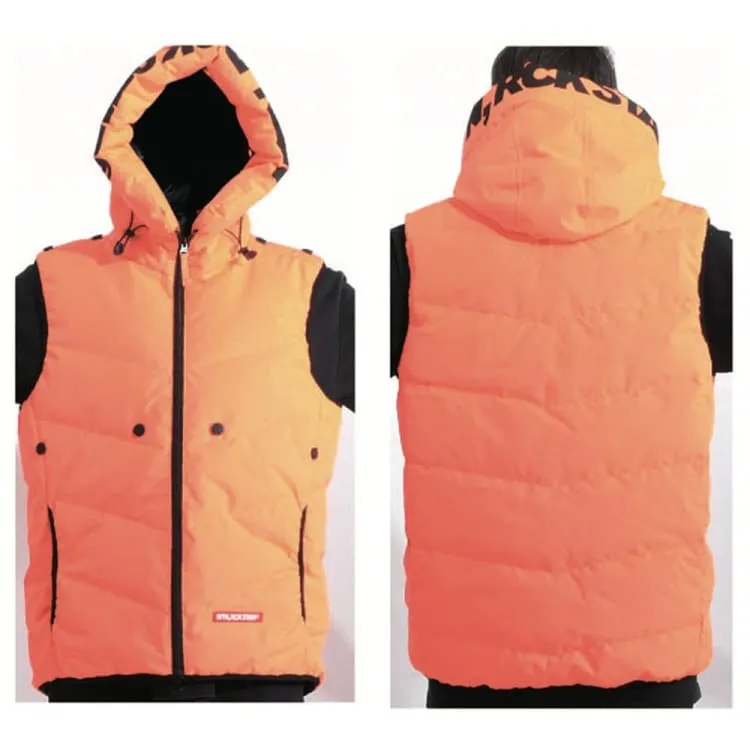 PLANB PROJECT Down Vest Jacket (Japanese Brand) Burning Orange [Unisex]