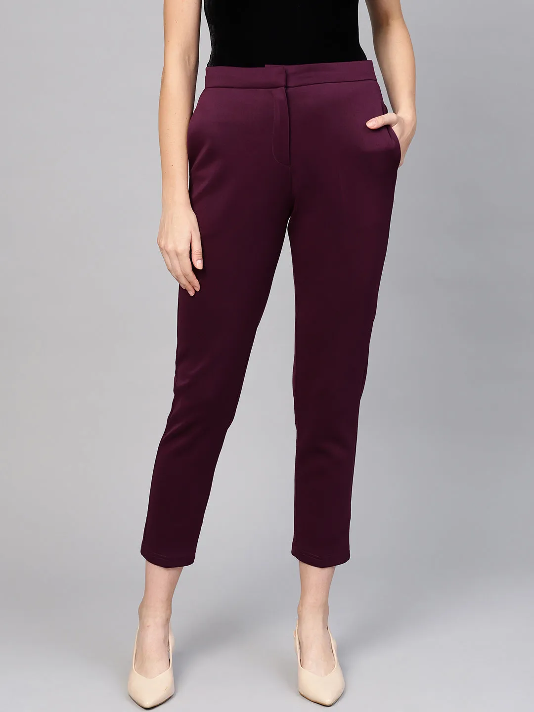 Purple Tapered Pant