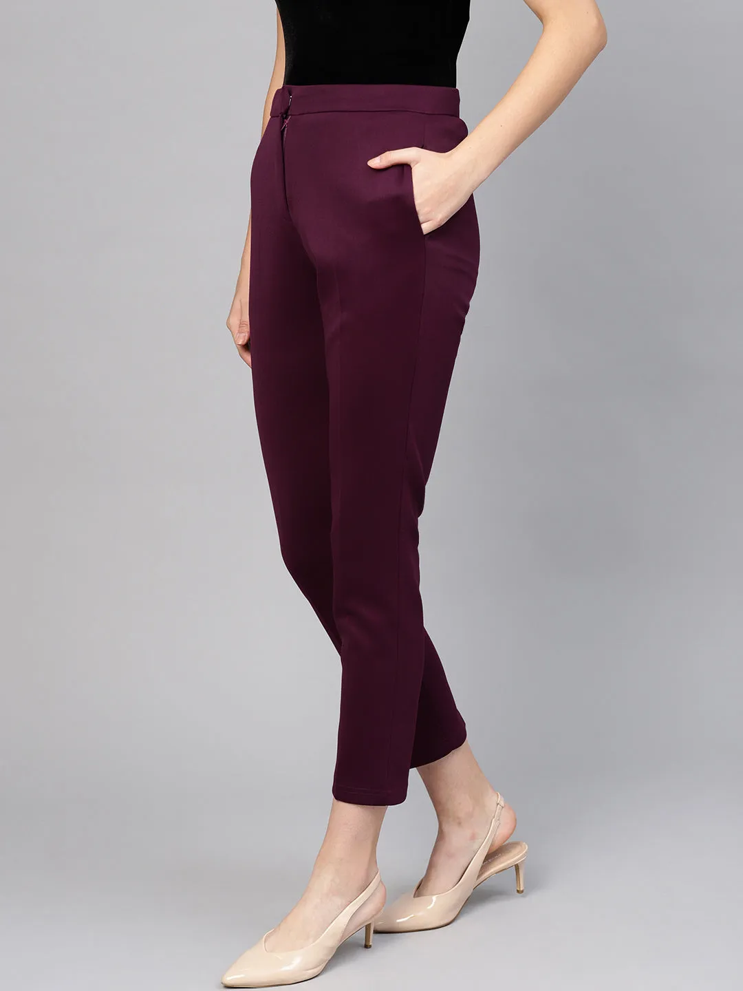 Purple Tapered Pant