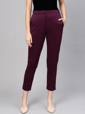 Purple Tapered Pant