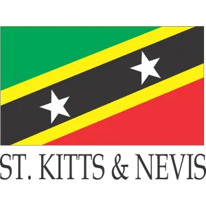 St. Kitts Nevis Embroidered Flag Badge