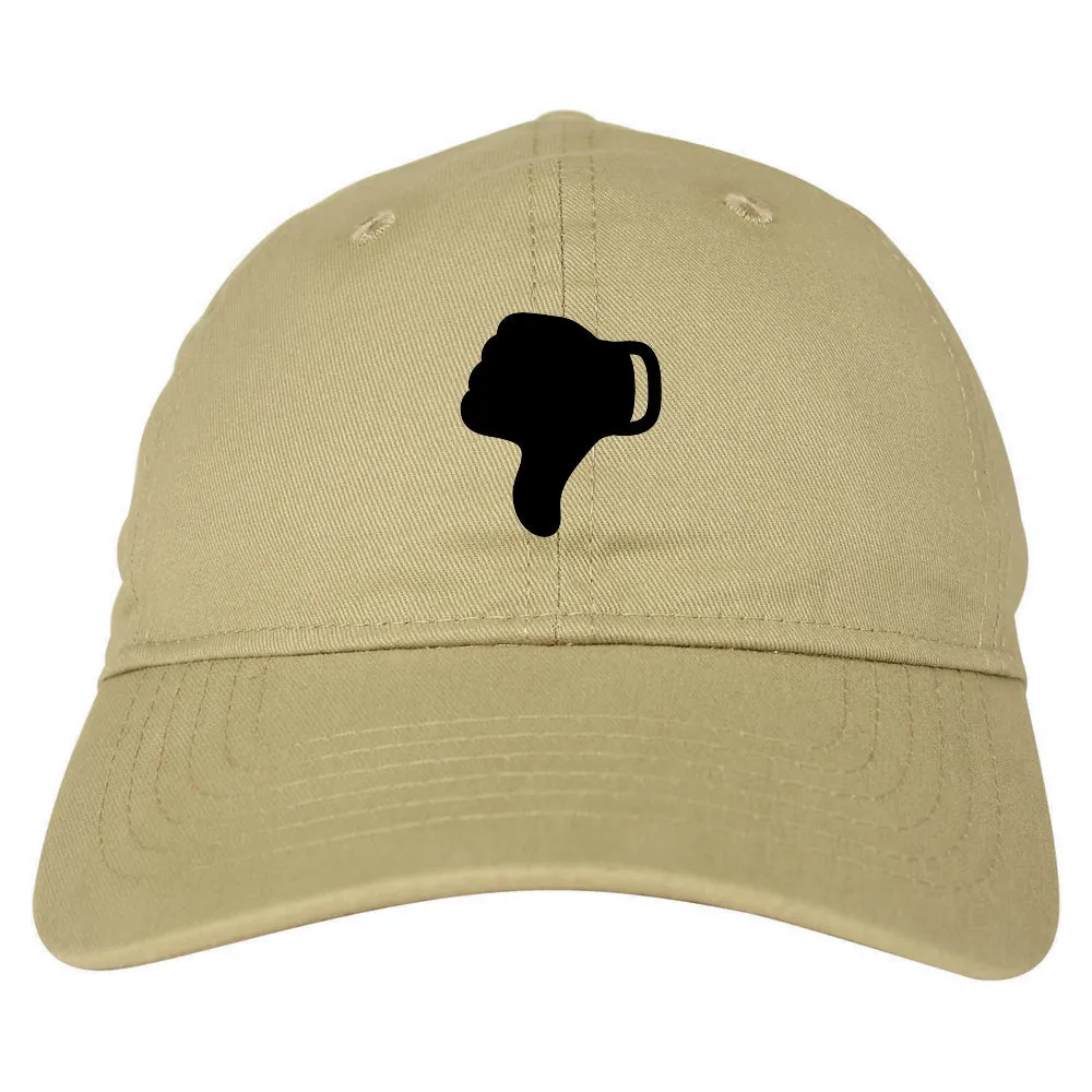 Thumbs Down Chest Mens Dad Hat Baseball Cap