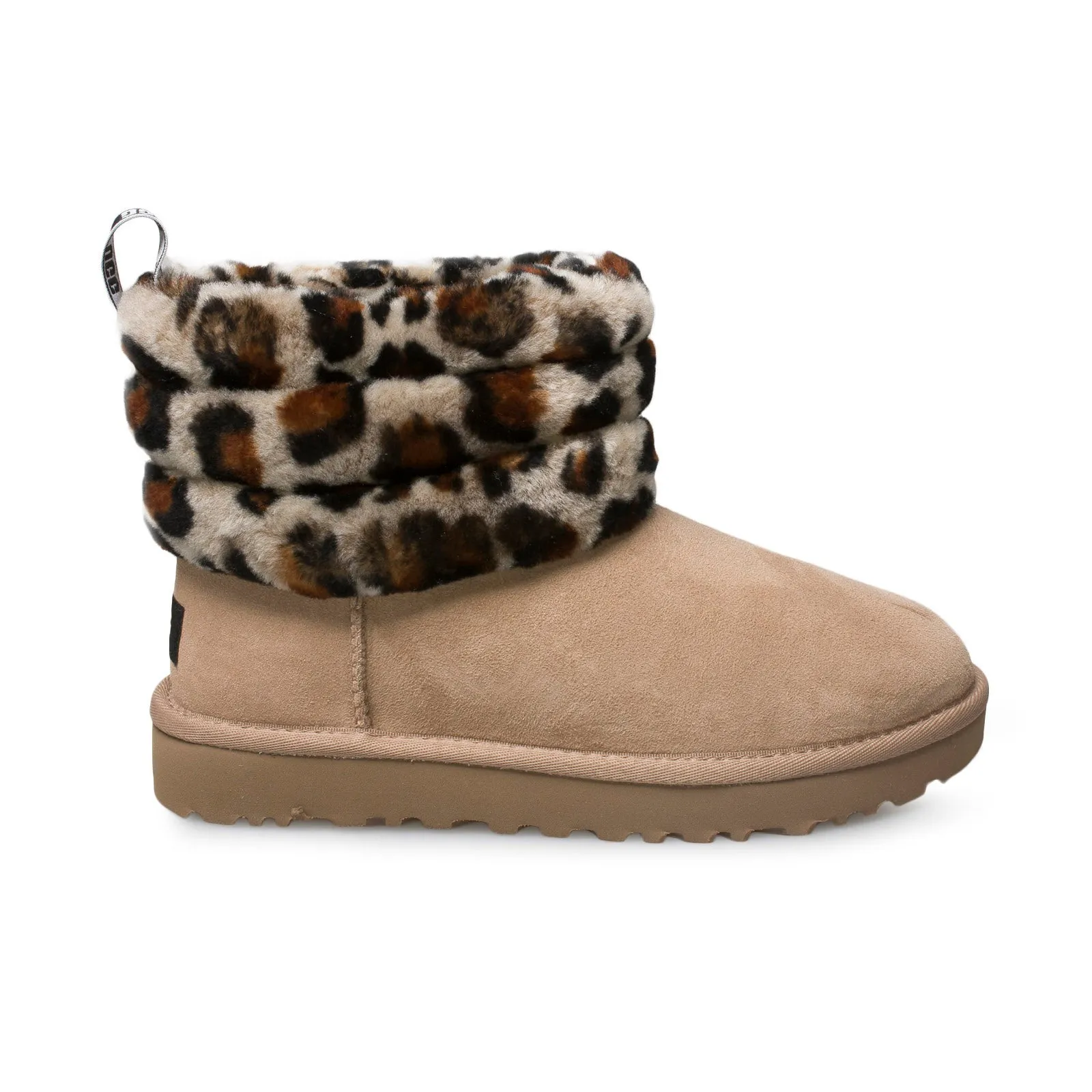 UGG Fluff Mini Quilted Leopard Amphora Boots - Women's