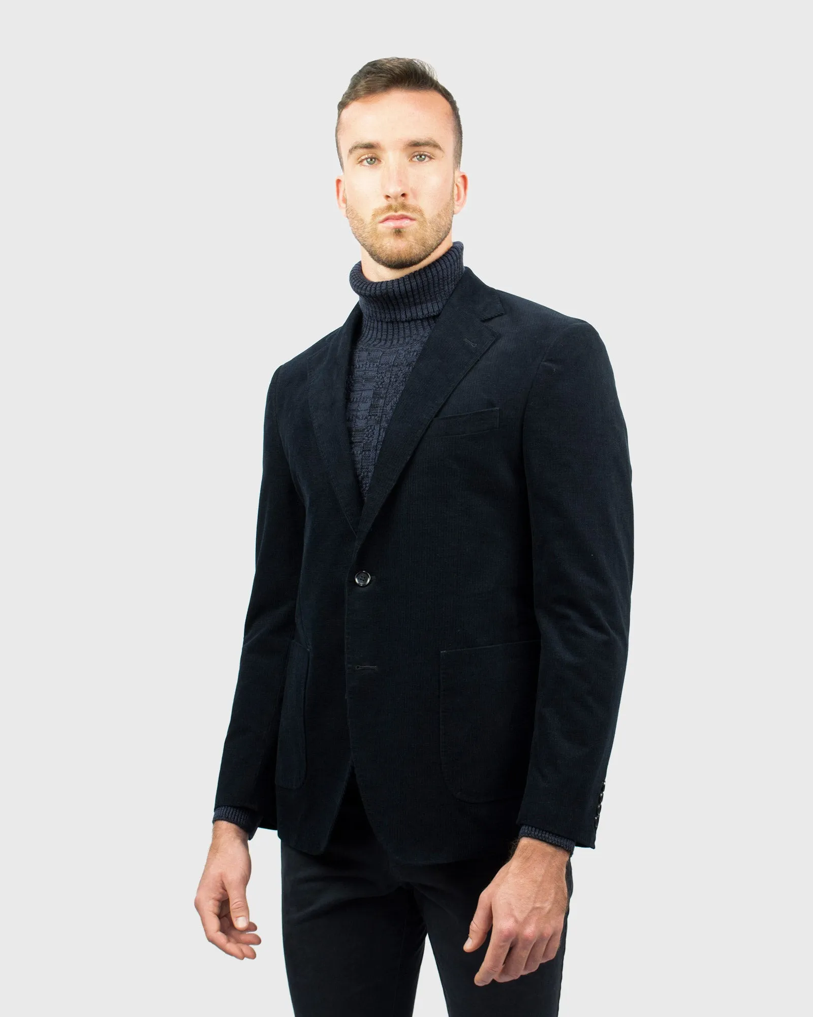 VINCENT & FRANKS VFFJJ956 DARK NAVY CORD JACKET